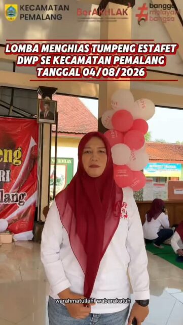 🇮🇩 Semangat Kebersamaan dalam Balutan Kreativitas 🇮🇩

Dalam rangka memperingati Hari Ulang Tahun ke-81 Republik Indonesia Tahun 2026, Dharma Wanita Persatuan (DWP) Kecamatan Pemalang menggelar Lomba Menghias Tumpeng yang berlangsung di Pendopo Kecamatan Pemalang.

Kegiatan ini menjadi wadah untuk menumbuhkan kreativitas, mempererat kebersamaan, serta memperkuat rasa persatuan dan semangat gotong royong antaranggota DWP. Setiap tumpeng yang disajikan tidak hanya indah dipandang, tetapi juga mengandung makna rasa syukur atas kemerdekaan yang telah diperjuangkan oleh para pahlawan bangsa.

Mari jadikan semangat kemerdekaan sebagai motivasi untuk terus berkarya, berkolaborasi, dan memberikan kontribusi terbaik bagi masyarakat.

Dirgahayu Republik Indonesia ke-81
Bersatu, Berkarya, Indonesia Jaya! 🇮🇩✨

#HUTRI81 #DirgahayuIndonesia #Indonesia81 #DWPKecamatanPemalang #KecamatanPemalang